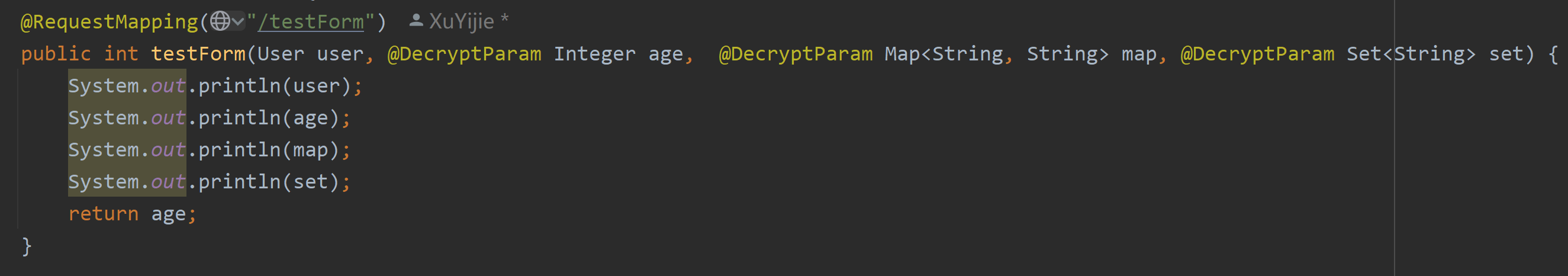 param和form-data参数解密接口